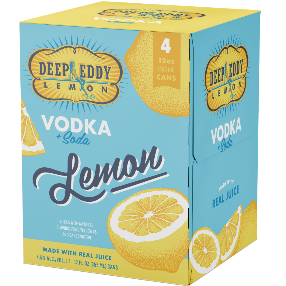 Deep Eddy Rtd Vodka & Soda Lemon 4Pk Cans