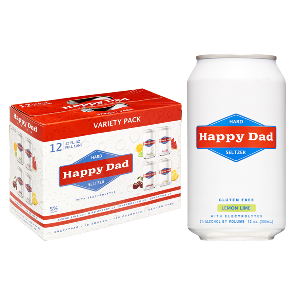 Happy Dad Hard Seltzer Variety 12-Pk Cans | Goody Goody Liquor