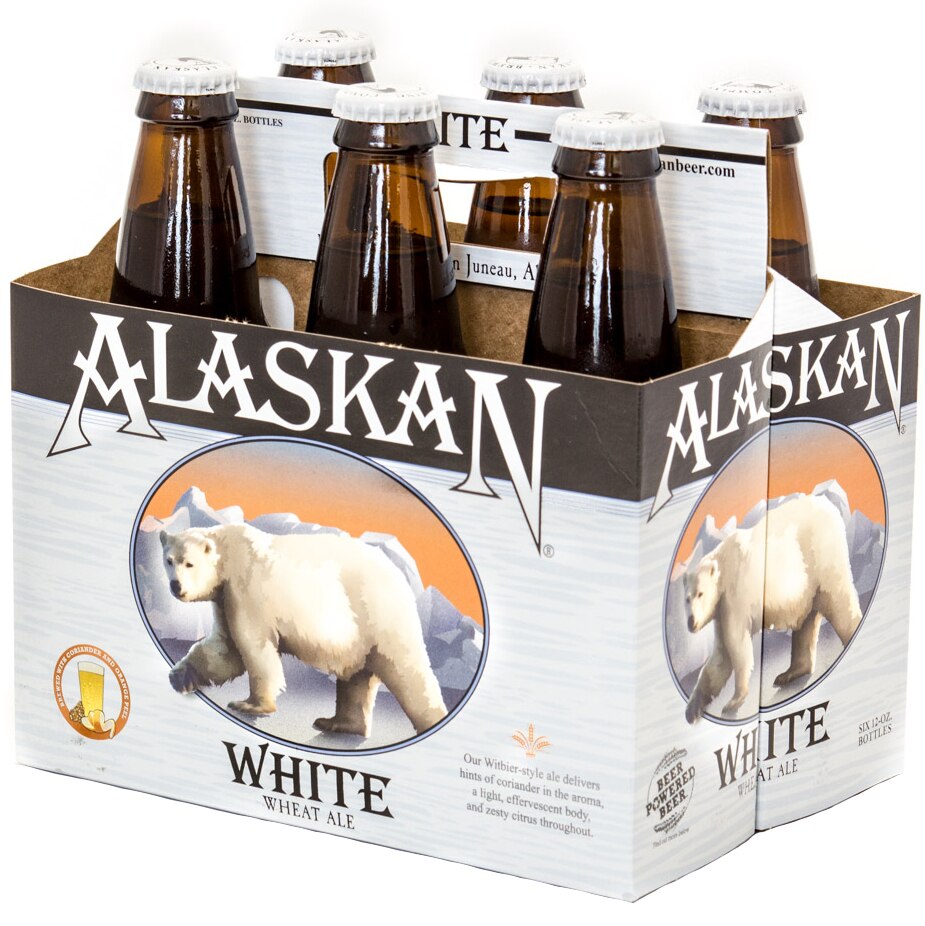 6 Alaskan White Ale Coasters Juneau Alaska Belgian Style Wheat Beer Coriander 